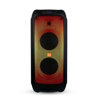 China Dual 8 inch Feiyang call video price promotion wireless outdoor speaker with BT TWS 30W fire effect lighting FG208-13 for sale