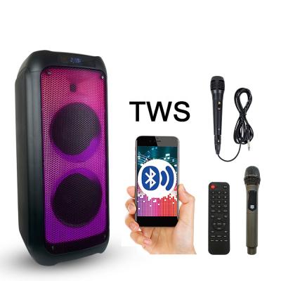 China Karaoke 8inch Double High Power Feiyang Call Outdoor Speakers Video Use Party With MIC Wireless Rechargeable Battery FG208-08 for sale