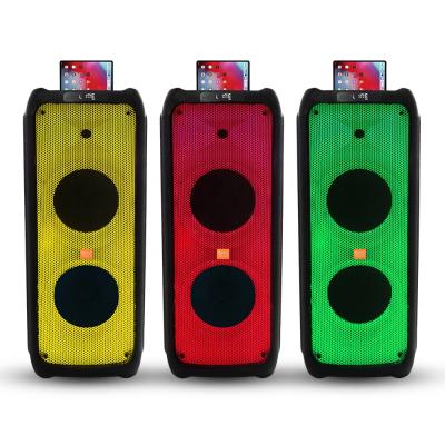 China No Flame Stereo Bass Light Stereo Bass Light 10 Inch High Power Feiyang PA Dual BT TWS Music Party Portable Partybox Speaker FG210-08 for sale