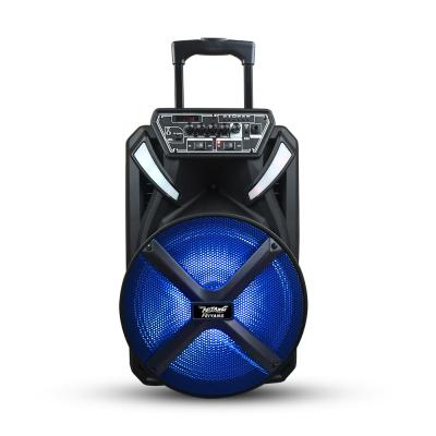 China Temeisheng feiyang channel professional wireless 12 inch subwoofer speaker with USB TF FM remote light on woofer and treble speaker for sale