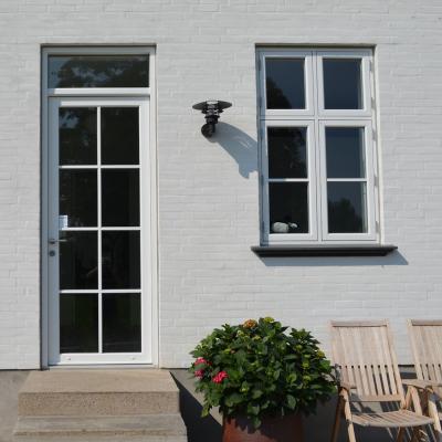 China French Swing Style UPVC Swing White Color Hung Passive PVC House Window Profile Frame Conch Glass Casement Windows for sale