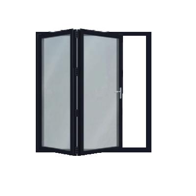 China Custom Aluminum Accordion Modern Glass Low-E Kitchen Folding Doors For Conservatory Bi Fold Doors en venta