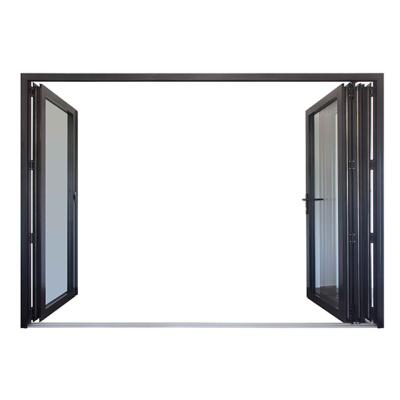 중국 Bulk Order Good Prices Modern Bi Folding Door Exterior For Patio Aluminum Folding Door Glass Roofing Glass Panels 판매용