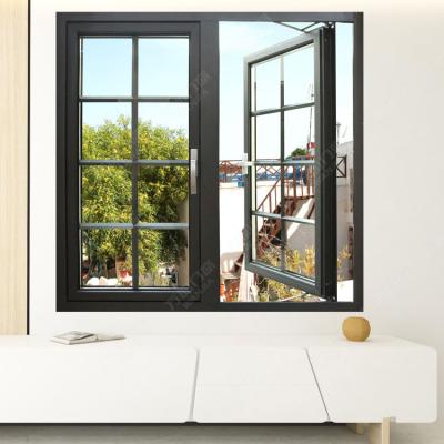 中国 Passive Warm Aluminum Glass Casement Window Folding Low-E Edge Windows Screen House Hot Sale Energy Saving 販売のため