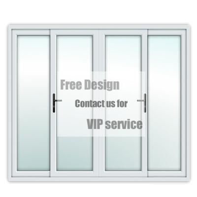 Κίνα Modern Design UPVC Profile Balcony Doors Tempered Glass Single Door Room PVC Sliding Doors προς πώληση