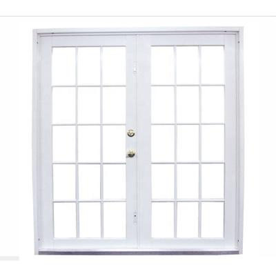 China Modern High Quality Profile UPVC Door Exterior Front Entry Double Glass Casement Doors à venda