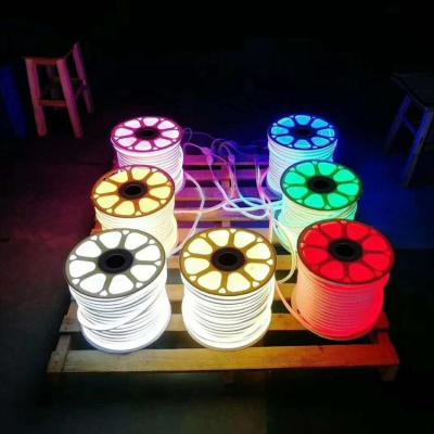 China Square 12V 2.5 Cm One Cut 2835 120D No Wire Single Sided Bright Flexible Light Strip LED Neon Lamp for sale