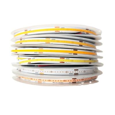 China Best hotel price 3 years warranty cob led strip 252led 280led 320led 8mm width indoor decoration cob led strip light for sale