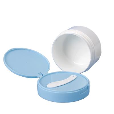 China Non Spill Cosmetic Jar With Lid Cosmetic Container Body Butter With Spoon Bath Salt Container Eye Cream Jar for sale