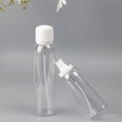 China Wholesale Customized Clear Plastic Personal Care PET Personal Care Bottle With Spray Pump for sale