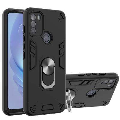 China TPU PC 360 Degree Shockproof Shockproof Hybrid Ring Stand Mobile Phone Case For G10 G20 G30 One Motorola G50 Hyper for sale