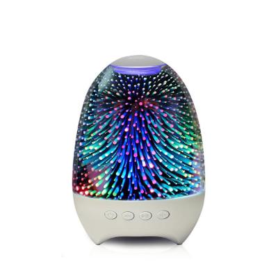 China Portable Mini LED Colorful Night Light Wireless Portable Speakers Music Gifts Promotion Wireless Speaker For Mobile Phone for sale