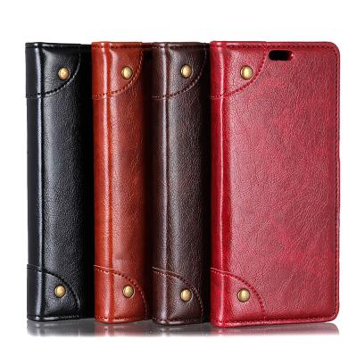 China High Quality Slim Mobile Case Copper Buckle Flip Case Wallet Leather Case For NOKIA 7.1 Cell Phone for sale