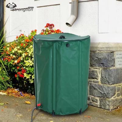 China 50 Gallon Collapsible Collapsible Garden Rainwater Storage Barrel Anti-UV PVC Tarpaulin for sale