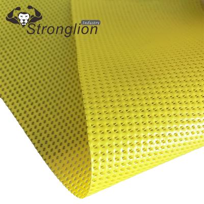 China Memory Mesh Fabric Manufacturers UV PVC Woven Polyester Mesh Fabric for sale