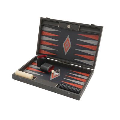 China Wholesale high quality luxury wooden chess or backgammon competition puzzle game red and gray board game set on sale for sale