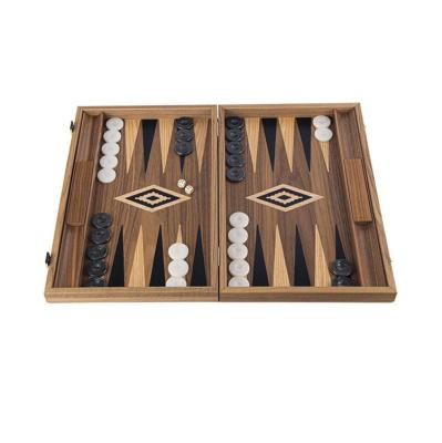 China Custom Deluxe Chess Competition or Backgammon Board Puzzle Game Board with Checkers Pieces Game Set for Turkish for sale