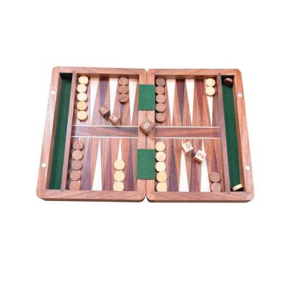 China Chess Competition or Puzzle Game Mini Wooden Backgammon Board Games Handmade Made to Order Chips Dices Cups Box Set with Low Prices for sale