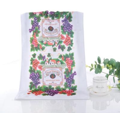 China Sustainable Factory Direct Wholesale Digital Printing 100% Cotton Dish Kitchen Tea Towels for sale