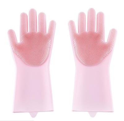 China Sustainable Household Cleaning Latex Gloves Silicone Dishwashing Gloves Kitchen Rubber Gloves for sale