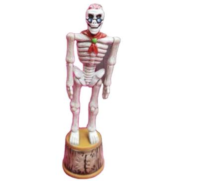 China Relieve Stress Horror Toy Advanced Bendable Skeleton Human Bones New Model Genuine Skull Toy for sale