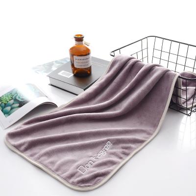 China Double Sided Microfiber Home High Quality Quick Dry Towel Absorption Glass Household Kitchen Cleaning Cloth Double Sided Towel for sale