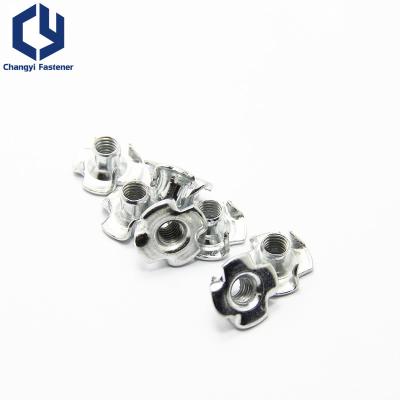 China Heavy industry SUS 304 316 four claw nuts 1/4-20T nuts for wood furniture for sale