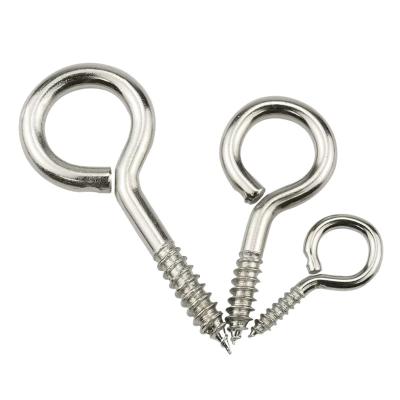 China Customized Stainless Steel Sheep Eye Bolts Hanging Hooks Screws for sale