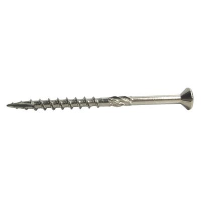 China A2 A4 Stainless Steel Factory China Stainless Steel Ribbed Head Drive Ruspert Liner Deck Flat Countersunk Wood Torx Screws for sale