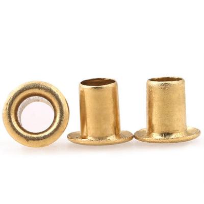 China Stainless Steel Custom OEM ODM OBM High Presidion Brass Flat Head Rivet Nuts M1.5M2M2.5M3M3.5M4 for sale