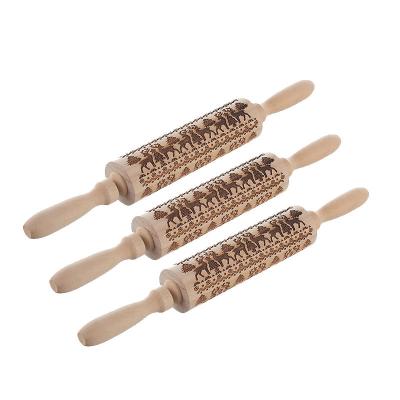 China Sustainable Multi-size Wooden Pin Pressing Noodle Stick Household Dumpling Skin Pressing Tool for sale