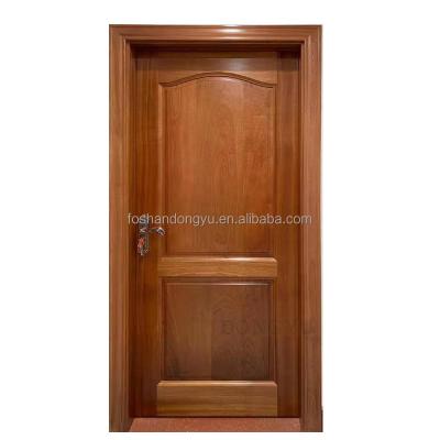 China Anti-theft Chinese Style Carving Pattern Stoving Decorative Paint Prevent Rust Solid Wood Door for sale