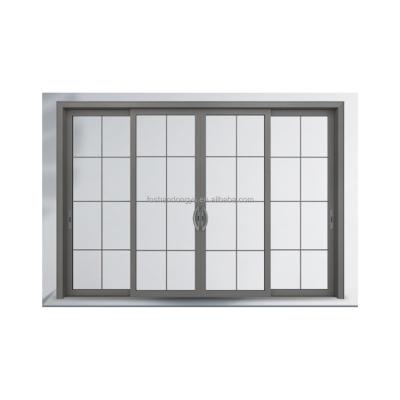 China Interior Aluminum Glass Terrace Doors Glass Door Sliding Frame Heat Insulation Modern Design Sliding Door for sale