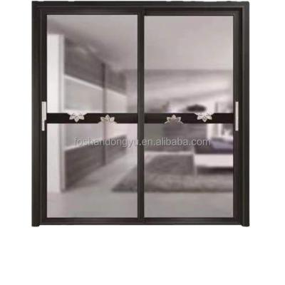 China Modern Strong Broken Aluminum Narrow Frame Thermal Insulation Thermal Large Glass Elevator And Sliding Slide Doors for sale