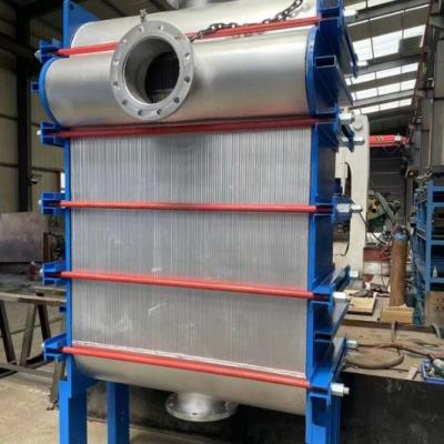 China Fully Welded Hotels Plate Heat Exchanger C276 Industrial Plate Refrigerator High Temperature Oil Heating Model GFW150 for sale