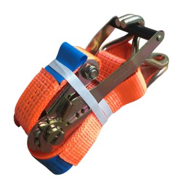 China Polyester Ratchet Tie Down Cargo Lashing Belt Car Truck Mini Ratchet Tie Down Strap for sale