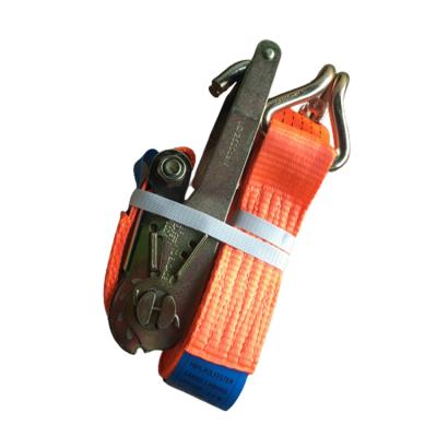 China Polyester Motorcycle Tie Down Tie Down High Quality Heavy Duty Ratchet Tie Down Strap for sale