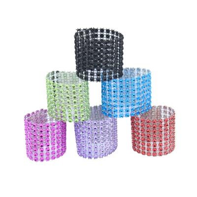 China Wedding hot sale 8 tiers wholesale color small napkin button wedding table and chair buckle stain for sale