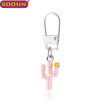 China Wholesale ALLOY zipper puller charm high quality custom design personalized metal zipper handbag pendant for sale