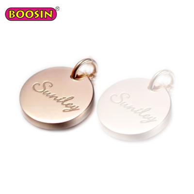 China Stainless/alloy/silver wholesales fashion stainless steel jewelry engraving on your necklace charms/locket pendants/ for sale