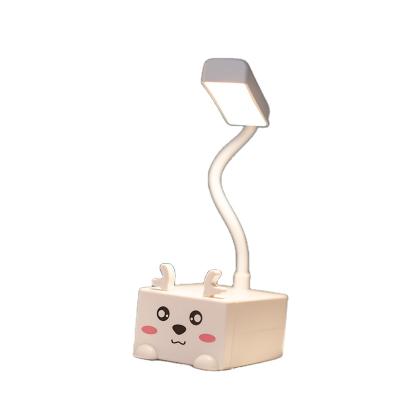 China 2021 Nordic Cute Amazon Usb Rechargeable Deer Eye-care Kids Led Reading Table Lamp Home Decoration for sale