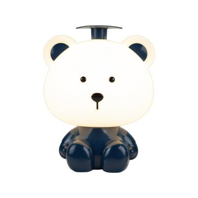 China Hot Sale Cartoon Surprise Gift For Kids Nursery Lamp Custom Logo Cute Animal Shape Babyroom Glowing Bear Night Light for sale