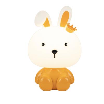 China Creative Gift Bunny Lamp Cute Cartoon Rabbit Cartoon Products Kids Led Home Decor Night Light Room Lamps Lights for sale