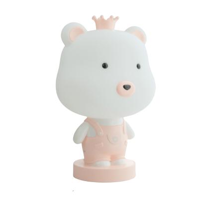 China Modern Warm Creative Cute INS Cartoon Bear LED Night Light USB Charging Baby Sleep Lamp for sale