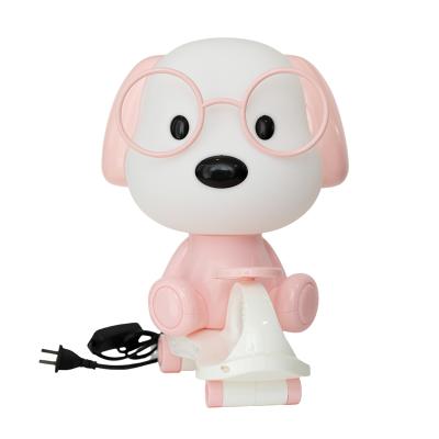 China Custom Cute Logo Dog Night Light Eco-friendly Nordic Led Bedside Lamp New Products Lights For Kids Cute Night Lamp for sale