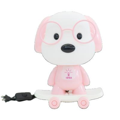 China 2021 Eye Care New Product Ideas Room Decoration Led Friendship Switch Lamp Plastic Plug In Puppy Night Light Reading for sale