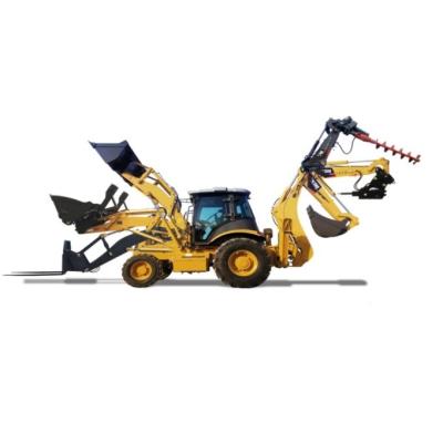 China Building Material Shops Heavy Duty Construction Road Building Use Backhoe Excavator Wheel Loader Machine for sale