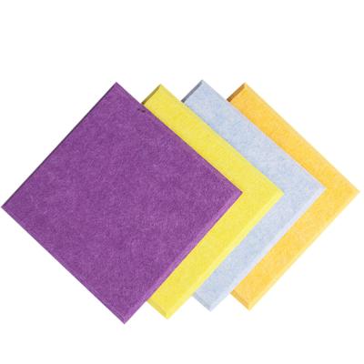 China PET Felt Square Acoustic Panels 9mm Sound Aborbing Wall Board For KTV for sale