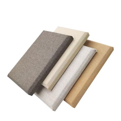 China 25 mm / 50 mm Stoff Akustik-Panel Polyesterfaser Stoff Verpackte Tonplatten für das Fitnessstudio zu verkaufen