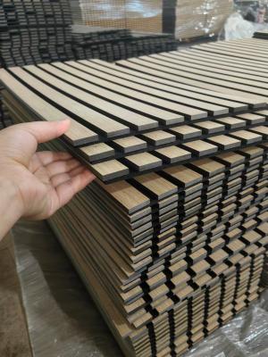 China Wood Slats Akupanel Acoustic Slat Wood Wall Panels For Sound Absorbing for sale